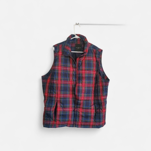 Talbots Jackets & Blazers - Talbots Plaid Sleeveless Full Zip Vest Size 3X